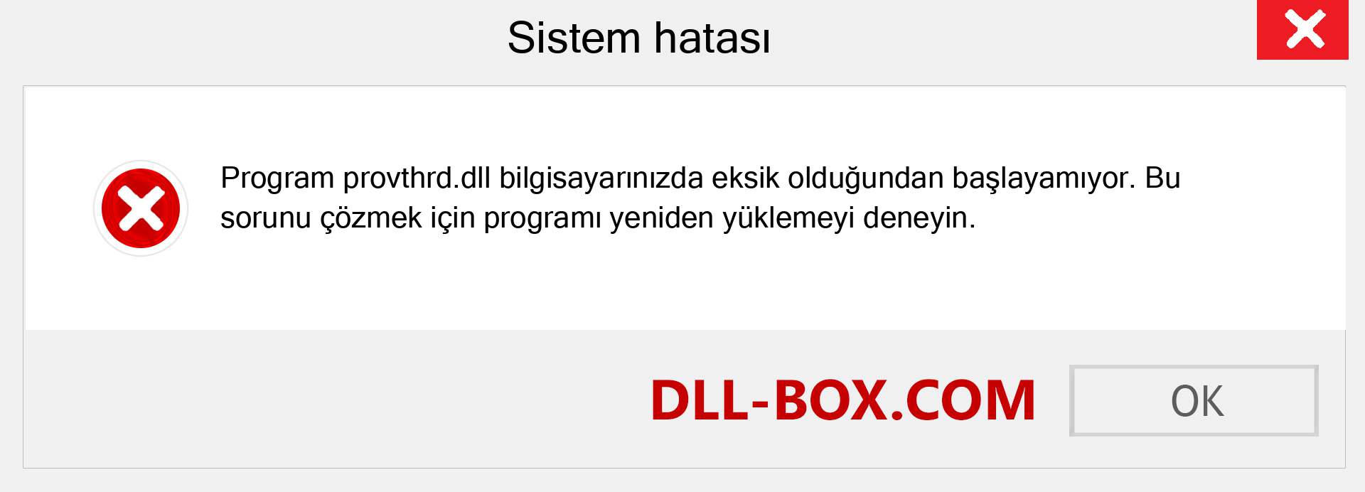 provthrd.dll dosyası eksik mi? Windows 7, 8, 10 için İndirin - Windows'ta provthrd dll Eksik Hatasını Düzeltin, fotoğraflar, resimler